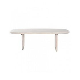 Tavolino da Caffè Home ESPRIT Bianco 137 x 76 x 45 cm