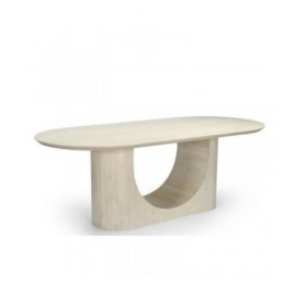 Tavolo da Pranzo Home ESPRIT Bianco Legno di mango 220 x 100 x 76 cm