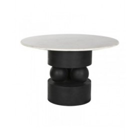 Tavolo da Pranzo Home ESPRIT Marmo Legno di mango 120 x 120 x 76 cm