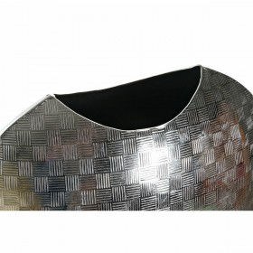 Vaso DKD Home Decor 37 x 14 x 33 cm Argentato Dorato Alluminio Moderno (2 Unità)