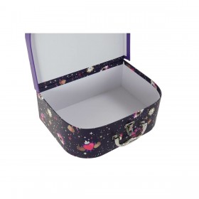 Set di Scatole Decorative DKD Home Decor Metallo Cartone Per bambini 28 x 9,5 x 20 cm