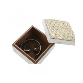 Scatola-Portagioie Home ESPRIT Multicolore Rosa Lilla Legno di mango 10 X 10 X 6,6 cm (2 Pezzi) (6 Unità)