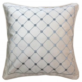 Cuscino DKD Home Decor 8424001850327 Grigio 45 x 10 x 45 cm Bianco Rombos