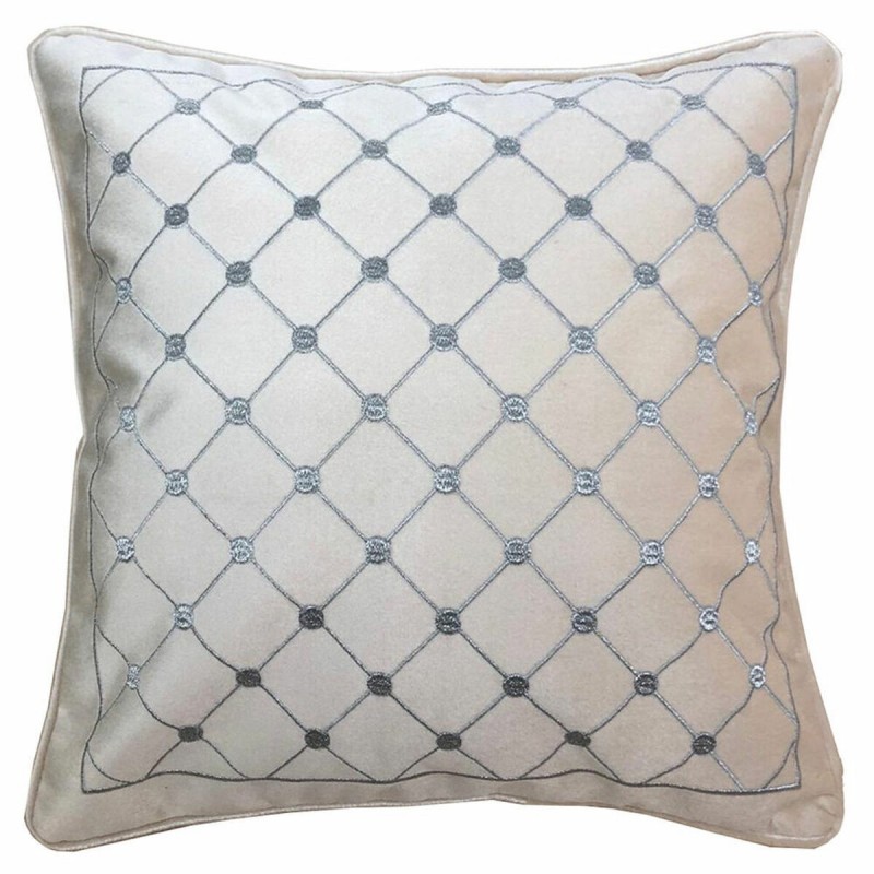 Cuscino DKD Home Decor 8424001850327 Grigio 45 x 10 x 45 cm Bianco Rombos