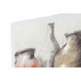 Quadro DKD Home Decor Tela 90 x 2,7 x 60 cm Vaso Cottage (2 Unità)