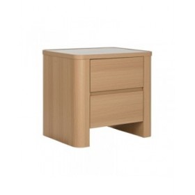 Comodino Home ESPRIT Naturale Grigio chiaro 56 X 40 X 51 cm