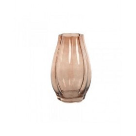 Vaso Home ESPRIT Ambra Cristallo Moderno 16 x 16 x 26 cm