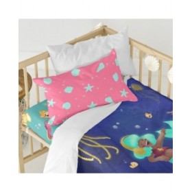 Set di copripiumino HappyFriday Mr Fox Happy mermaid Multicolore Culla Neonato 2 Pezzi