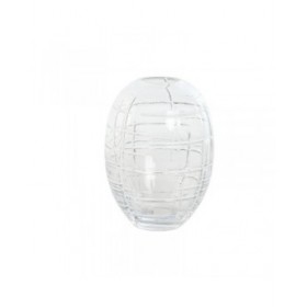 Vaso Home ESPRIT Trasparente Cristallo Moderno 12 x 12 x 17 cm
