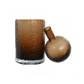 Vaso Home ESPRIT Marrone Cristallo Moderno 12,5 X 12,5 X 43,5 cm