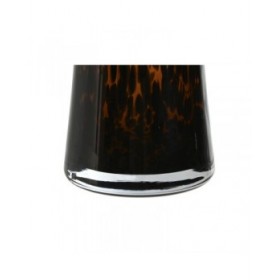Vaso Home ESPRIT Marrone Nero Cristallo Moderno 16,5 x 16,5 x 29 cm