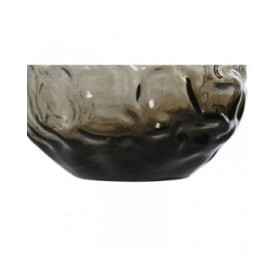 Vaso Home ESPRIT Marrone scuro Cristallo Moderno 21,5 x 21,5 x 19 cm