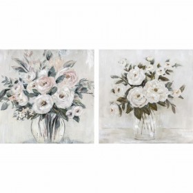 Quadro DKD Home Decor 80 x 2,4 x 80 cm Vaso Shabby Chic (2 Unità)