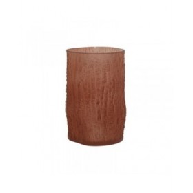 Vaso Home ESPRIT Terracotta Cristallo Moderno 14 x 14 x 21 cm