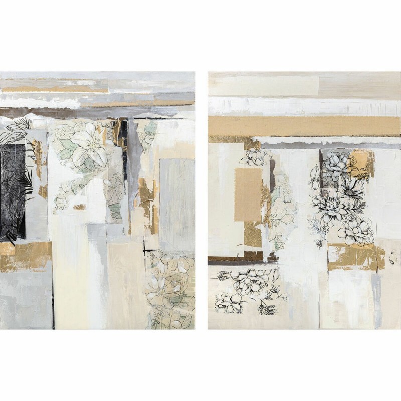 Quadro DKD Home Decor 90 x 2,4 x 120 cm Astratto Moderno (2 Unità)