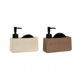 Portasapone Home ESPRIT Terracotta ABS Dolomite (2 Unità)