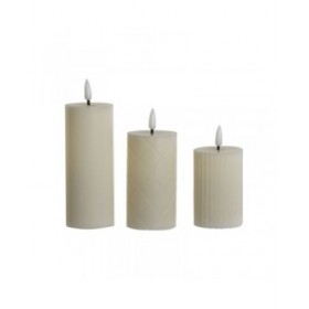 Candela LED Home ESPRIT Beige 5,5 x 5,5 x 13,5 cm (AA)