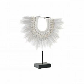 Statua Decorativa DKD Home Decor Ferro Piuma Conchiglie (42 x 9.5 x 44 cm)