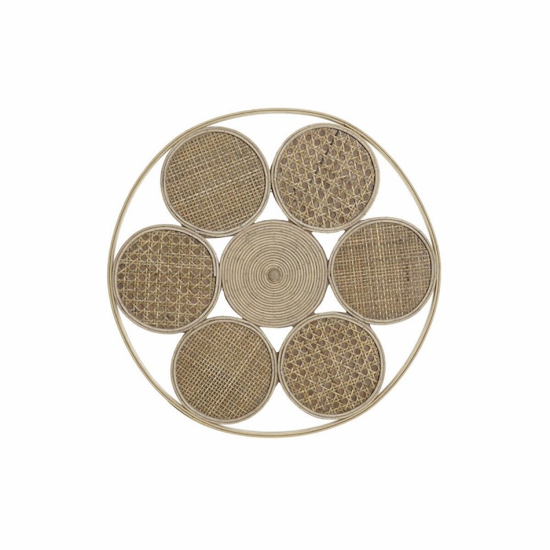 Decorazione da Parete DKD Home Decor 45,5 x 2 x 45,5 cm Naturale