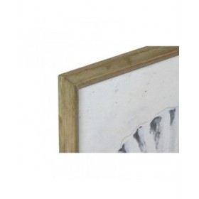 Quadro Home ESPRIT Grigio Naturale 50 x 2,5 x 60 cm (4 Unità)