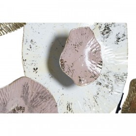 Decorazione da Parete DKD Home Decor Rosa Dorato Metallo (61 x 5.7 x 61 cm)