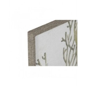 Quadro Home ESPRIT Verde Corallo Mediterraneo 45 x 2 x 60 cm (2 Unità)