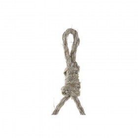 Specchio da parete DKD Home Decor S3019202 Cristallo Dorato Metallo Marrone Corda (46 x 2 x 46 cm)