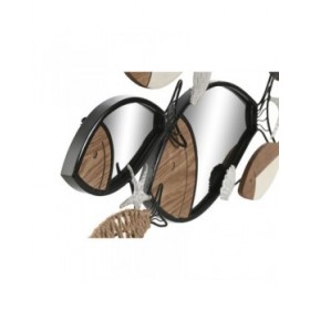 Specchio da parete Home ESPRIT Nero Naturale Pesci 83 x 5,5 x 36 cm