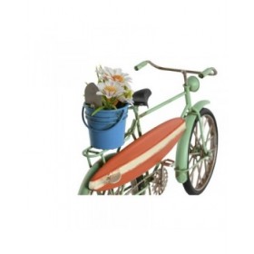 Statua Decorativa Home ESPRIT Azzurro Verde Arancio 31 x 8,5 x 19 cm (3 Unità)