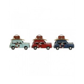 Statua Decorativa Home ESPRIT Azzurro Rosso Blu cielo 16 x 8,5 x 10,5 cm (3 Unità)