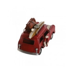 Statua Decorativa Home ESPRIT Azzurro Rosso Blu cielo 16 x 8,5 x 10,5 cm (3 Unità)