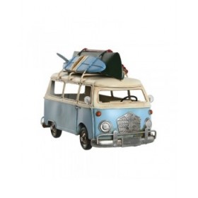 Statua Decorativa Home ESPRIT Azzurro Rosso Blu Marino 28 x 13,5 x 17,5 cm (3 Unità)