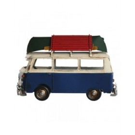 Statua Decorativa Home ESPRIT Azzurro Rosso Blu Marino 28 x 13,5 x 17,5 cm (3 Unità)