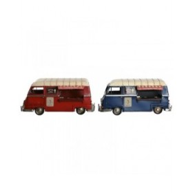 Statua Decorativa Home ESPRIT Azzurro Rosso Beige Vintage 33 x 17 x 16 cm (2 Unità)