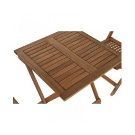 Tavolo con 2 sedie Home ESPRIT Marrone 60 x 60 x 74 cm