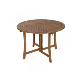 Tavolo da Pranzo Home ESPRIT Marrone Naturale Acacia 110 x 110 x 74 cm