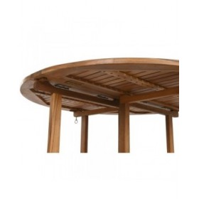 Tavolo da Pranzo Home ESPRIT Marrone Naturale Acacia 110 x 110 x 74 cm