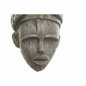 Statua Decorativa DKD Home Decor 24 x 15 x 58 cm Grigio Coloniale Africana