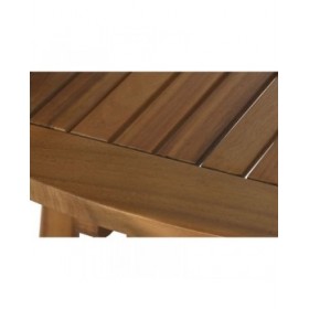 Tavolo da Pranzo Home ESPRIT Marrone Naturale Acacia 110 x 110 x 74 cm