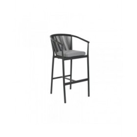 Sgabello Home ESPRIT Alluminio rattan sintetico 57 x 61 x 108 cm
