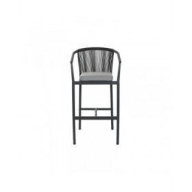 Sgabello Home ESPRIT Alluminio rattan sintetico 57 x 61 x 108 cm