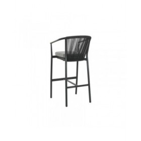 Sgabello Home ESPRIT Alluminio rattan sintetico 57 x 61 x 108 cm