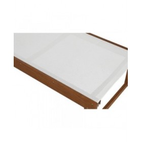 Lettino Home ESPRIT Bianco Marrone 187 x 65 x 81 cm