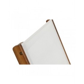 Lettino Home ESPRIT Bianco Marrone 187 x 65 x 81 cm