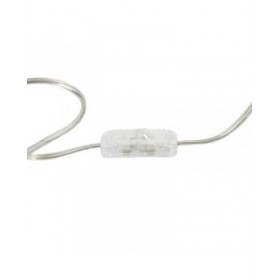 Lampada da Terra Home ESPRIT Bianco Argentato 50 W 220 V 35 x 35 x 150 cm (3 Pezzi)