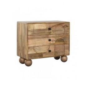 Cassettiera Home ESPRIT Marrone Moderno 82 x 35 x 71 cm