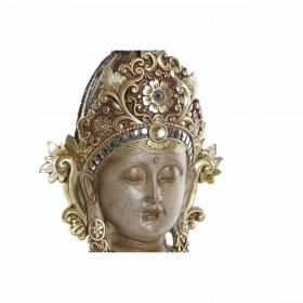 Statua Decorativa DKD Home Decor Marrone Dorato Buddha Orientale 15 x 7 x 38 cm