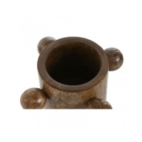 Vaso Home ESPRIT Marrone Legno di mango