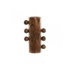 Vaso Home ESPRIT Legno di mango 10 x 10 x 28 cm