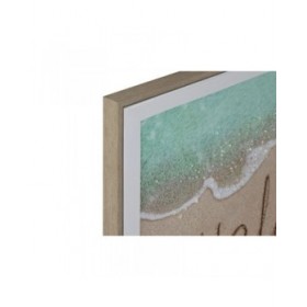 Quadro Home ESPRIT Spiaggia Mediterraneo 72,5 x 3 x 52,5 cm (2 Unità)